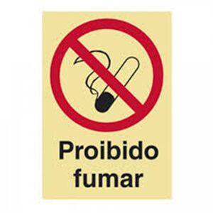Sinal Proibiçao Proibido Fumar 400x400mm SINALUX