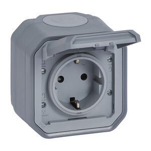 Tomada 2p+t Plexo Cinz 69733l - Legrand LEGRAND