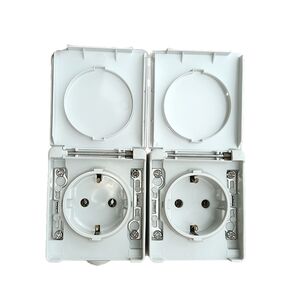 Tomada Dupla Horizontal Schuko  Ref. 48862 Horiz Cz EFAPEL