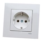 Tomada Shuko Branca Karre Ref. 90960008 VIKO by Panasonic