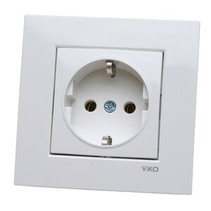 Tomada Shuko Branca Karre Ref. 90960008 VIKO by Panasonic
