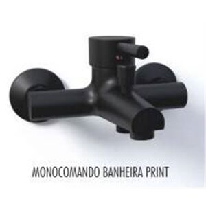 Torneira Monoc Banheira Print Preta - Afj AFJ