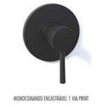 Torneira Monoc Encast 1via Print Preta - Afj AFJ