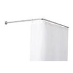 Varao Cortina Wc 80x80cm Curvo Crom-afj AFJ