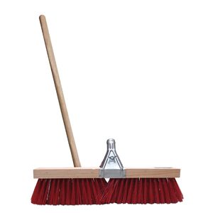 Vassoura Completa Vermelha 50cm Flux