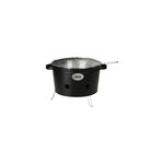 Balde para Churrasco BBQ Portátil a Carvão Preto 34,5cm