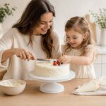 Base Rotativa Alta para Pastelaria e Decoração de Bolos