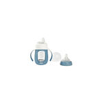 Biberão de Treino 2 em 1 em Vidro 210ml Azul Beaba