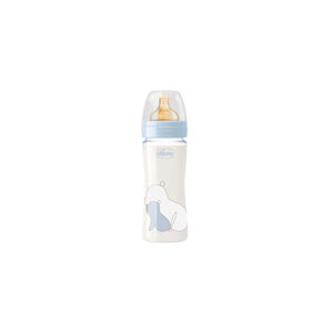 Biberão de Vidro Chicco 240ml Azul