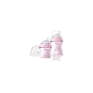 Biberões Natural Feeling Chicco Conjunto Rosa