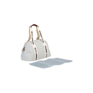 Bolsa para Fraldas Childhome Mommy Club Signature em Lona Branco