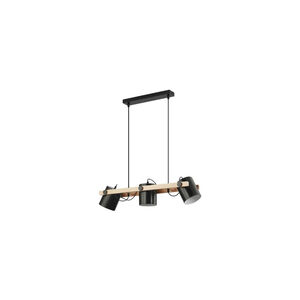 Candeeiro Braytron CLS 3xE27 Madeira e Preto