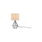 Candeeiro de Mesa Decorativo Branco com Suporte E14