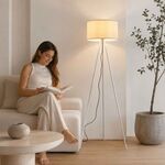 Candeeiro de Pé Decorativo Branco