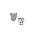 Caneca com Asa Ibili Armonia Preta 360ml em Porcelana