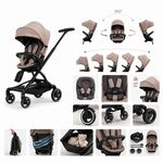 Carrinho BEABA de Bebé 360° com Assento Giratório Rodas LED