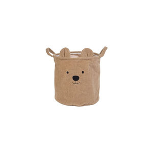 Cesta de Arrumação 40x40x40cm Ursinho Castanho Childhome