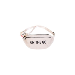 CHILDHOME Bolsa de Cintura Banana Teddy Off White