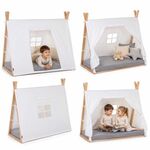 CHILDHOME Capa para Cama Tipi 70x140 cm Branca