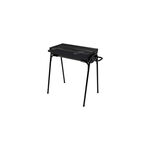 Churrasqueira a Carvão BBQ 60x30cm em Aço Inoxidável Preta