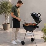 Churrasqueira Esférica a Carvão BBQ 47cm com Termómetro e Rodas