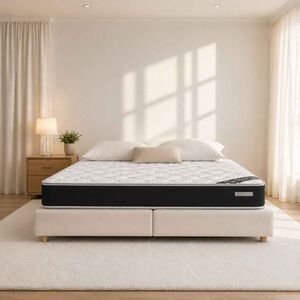 Colchão de Molas SmartFlex White Plus 140x190cm Preto