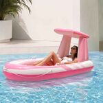 Colchão Insuflável INTEX Pink Paradise Boat Float 244x119x97cm