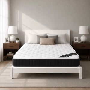 Colchão King Size de Molas SmartFlex White Plus 180x200cm Preto