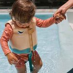 Colete Flutuador Amarelo Monnëka Whale Teal 1-2 Anos