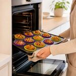 Conjunto de 6 Formas de Silicone para Muffins Ibili