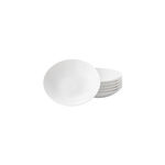 Conjunto de 6 Pratos de Sopa Luminarc Pampille Branco 20cm