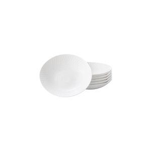 Conjunto de 6 Pratos de Sopa Luminarc Pampille Branco 20cm