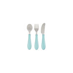 Conjunto de Alimentação em Aço Inoxidável Azul Beaba