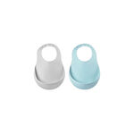 Conjunto de Babetes de Silicone Verde/Neblina Beaba
