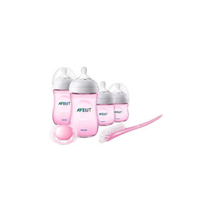 Conjunto de Biberões Philips Avent Natural Rosa