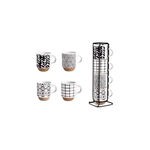 Conjunto de Canecas Ibili 4 Peças 130ml com Suporte Vertical