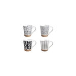 Conjunto de Canecas Ibili 4 Peças 350ml em Cerâmica Esmaltada