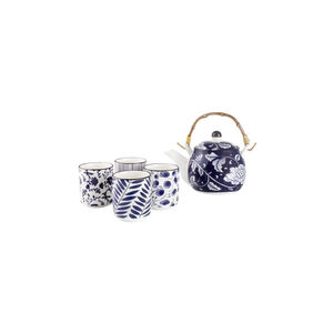 Conjunto de Chá IBILI com Bule 460ml e 4 Chávenas em Porcelana