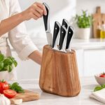 Conjunto de Facas Jamie Oliver Tefal 5 Peças com Bloco