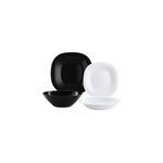 Conjunto de Jantar Luminarc Carine Preto e Branco 19 Peças