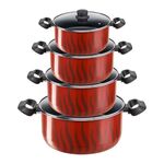 Conjunto de Panelas Tefal Tempo Flame 8 Peças