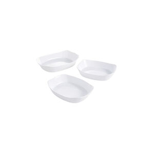 Conjunto de Pratos para Forno Luminarc Carine 3 Peças em Vidro