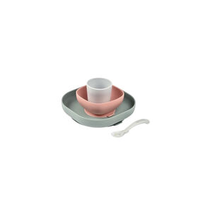 Conjunto de Refeição em Silicone Eucalyptus Beaba
