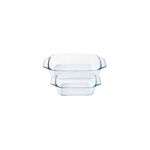 Conjunto de Tigelas de Vidro Pyrex com Tampa 23cm e 34cm