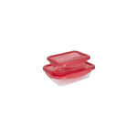 Conjunto Pyrex Cook Go 2 Tigelas de Vidro com Tampa 0,8L e 1,7L