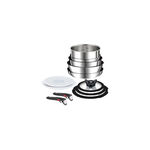 Conjunto Tefal Ingenio 12 Peças em Aço Inoxidável