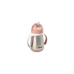 Copo de Palhinha Beaba Inox 250ml Rosa