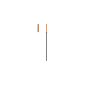 Espetos para Churrasco BBQ 40cm em Aço Inoxidável 2 Peças