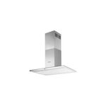 Exaustor Meireles 90cm Inox e Vidro Negro com Extração de 600m³/h