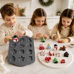 Forma Moka de Natal com 12 Cavidades em Aço Antiaderente